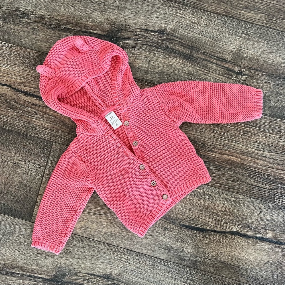 Carter’s Knit Hooded Jacket for Baby Girl